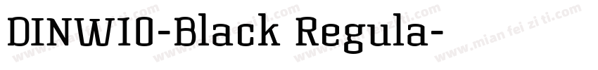DINW10-Black Regula字体转换